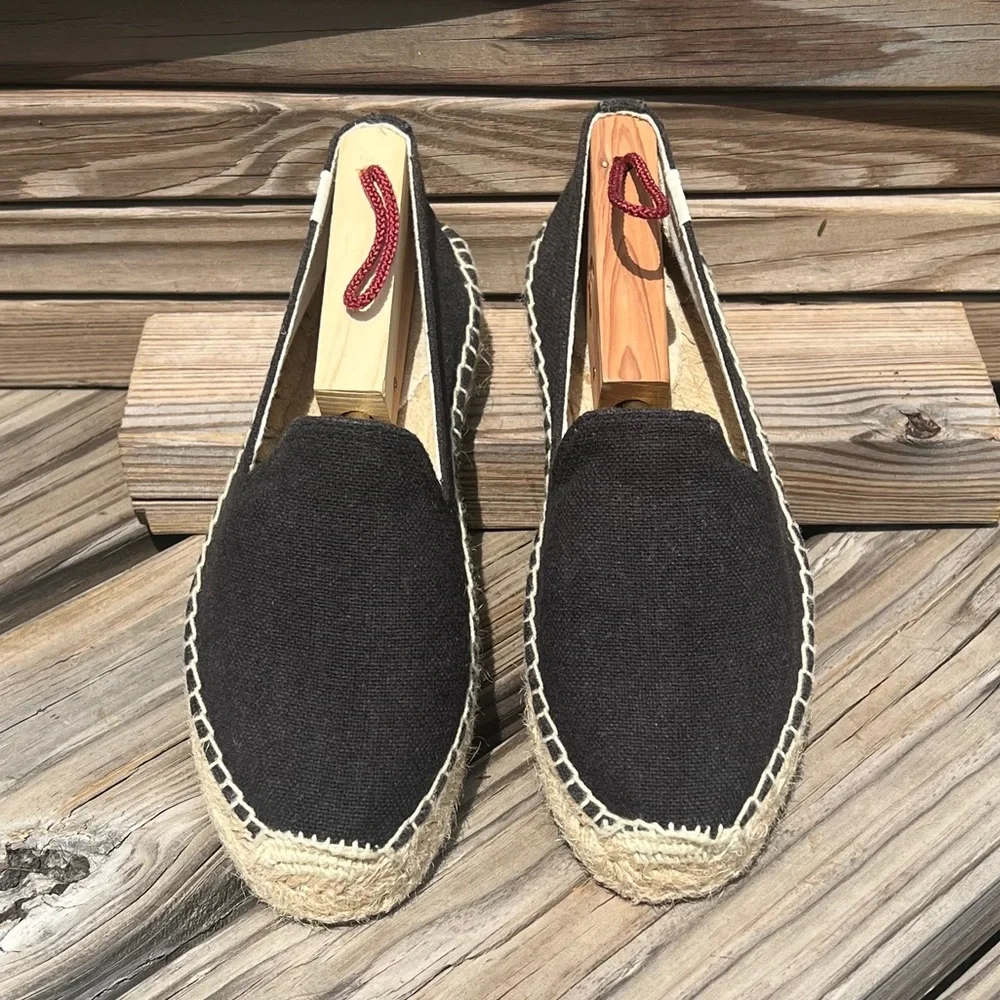 - Soludos 8.5 Black Smoking Espadrille! EUC!